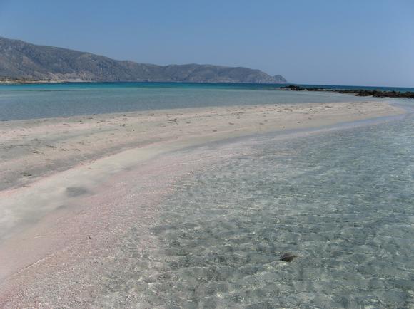 Elafonisi south west of Crete.